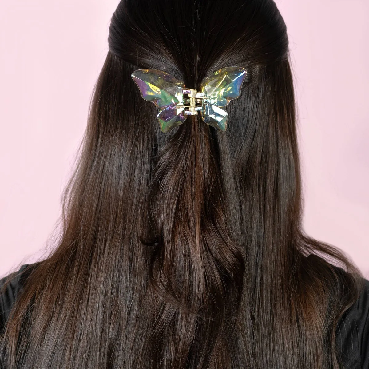 Large Crystal Butterfly Claw Clip - Clear - All Hair
Large Crystal Butterfly Claw Clip - Clear - All Hair
