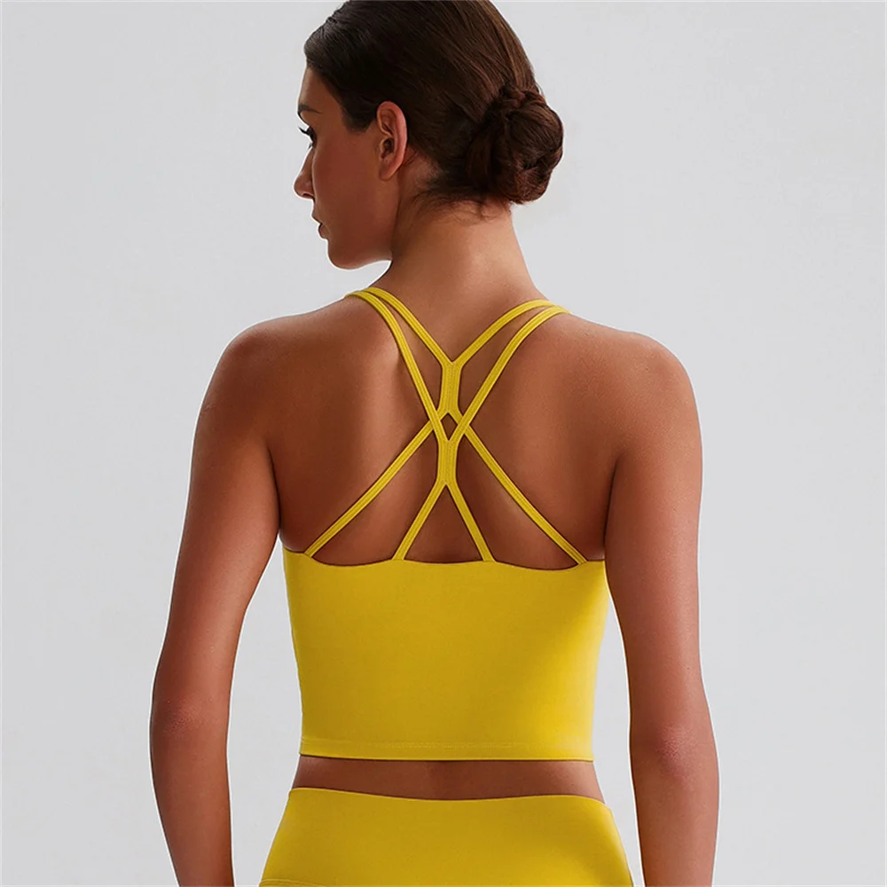 Sexy Tight Sport Butter Top Women Fitness Bra Cross Back Gym Shoulder Strap Underwear Yoga Vest High impact shockproof Chest Pad
Sexy Tight Sport Butter Top Women Fitness Bra Cross Back Gym Shoulder Strap Underwear Yoga Vest High impact shockproof Chest Pad