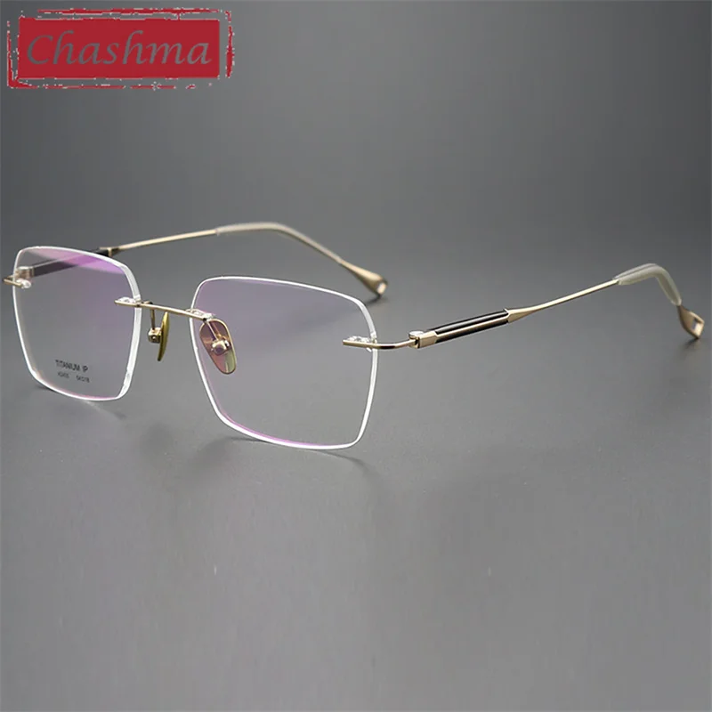 Chashma Pure Titanium OX Horn Rimless Glasses Men Eyewear Rim High End for Customize Lens Frame Spectacle Myopic Gafas for Male
Chashma Pure Titanium OX Horn Rimless Glasses Men Eyewear Rim High End for Customize Lens Frame Spectacle Myopic Gafas for Male