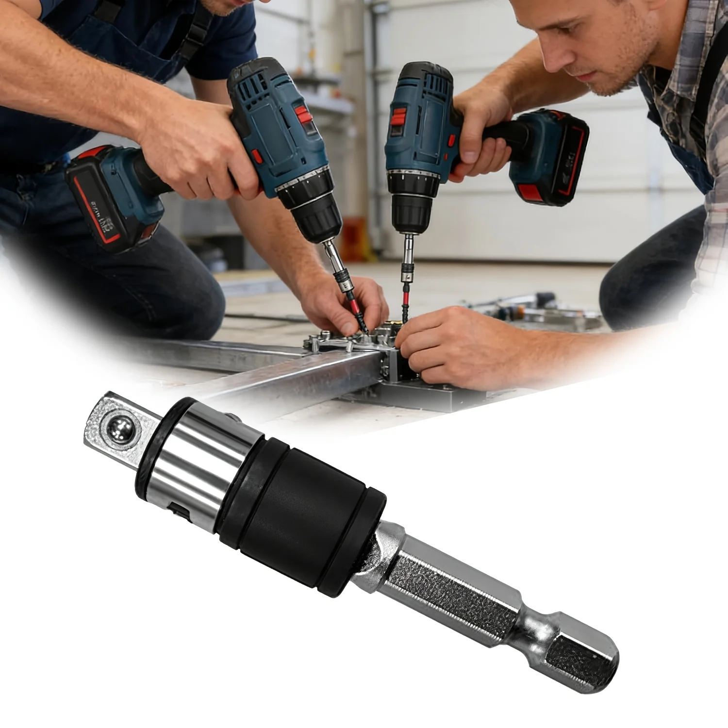 Quick replacement of drill bit holder, magnetic extension clamp adapter, portable self-locking extension rod
Quick replacement of drill bit holder, magnetic extension clamp adapter, portable self-locking extension rod