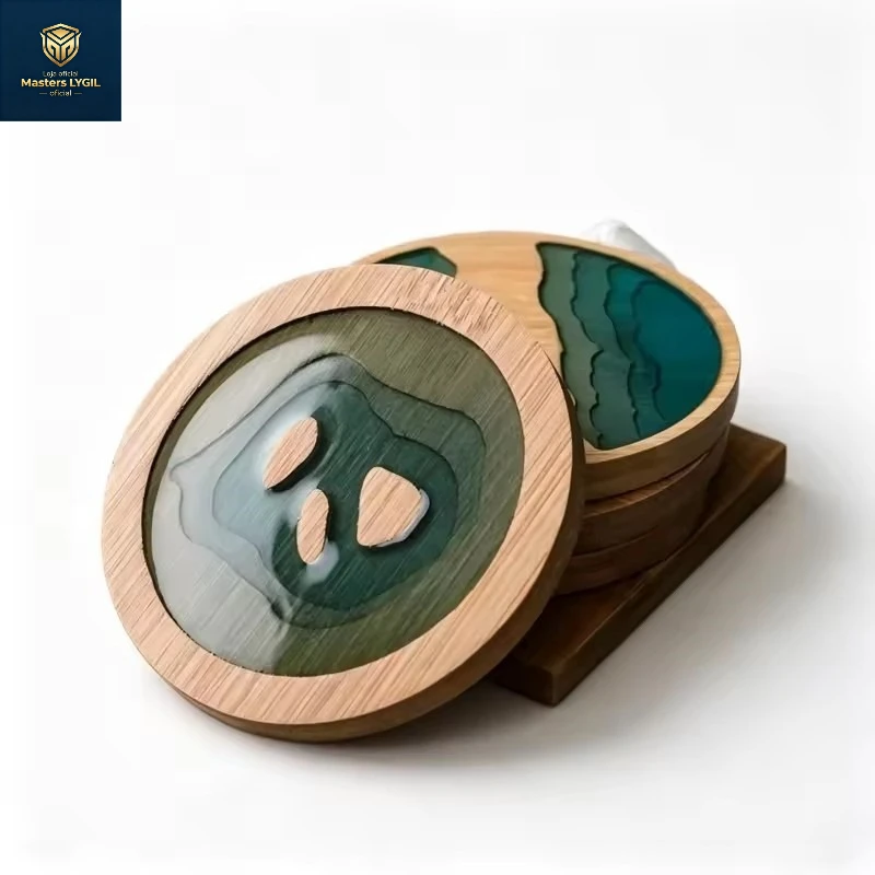 Creative Epoxy Resin Transparent Bamboo Round Tea Coaster Cup Holder Potholder Kung Fu Tea Set Tea Ceremony Accessories Supplies
Creative Epoxy Resin Transparent Bamboo Round Tea Coaster Cup Holder Potholder Kung Fu Tea Set Tea Ceremony Accessories Supplies