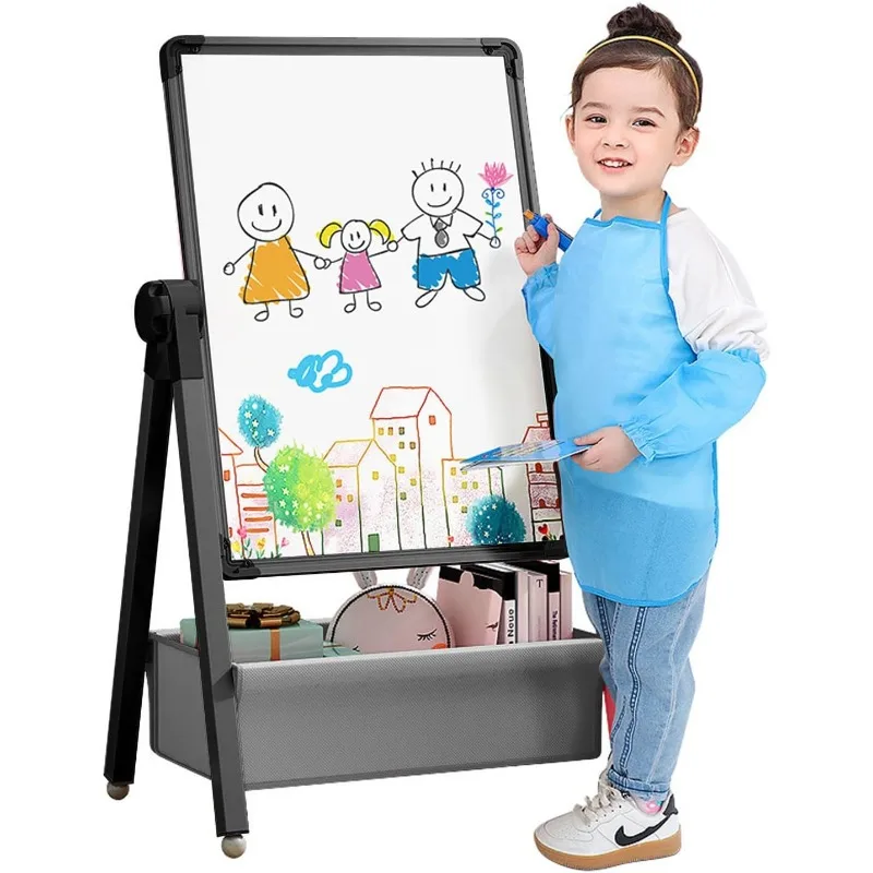 Art Easel for Kids, Double Sided Kids Easel Drawing Board, Whiteboard & Chalkboard for Kids, 360°Rotating Adjustable Kids Easel
Art Easel for Kids, Double Sided Kids Easel Drawing Board, Whiteboard & Chalkboard for Kids, 360°Rotating Adjustable Kids Easel
