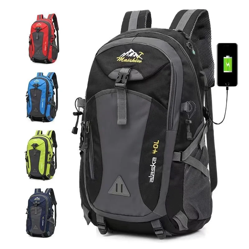 40L Camping Waterproof Backpack Men USB Charging Bags Unisex Mountaineering Travel Backpack Outdoor Trekking Sports Bag For Men
40L Camping Waterproof Backpack Men USB Charging Bags Unisex Mountaineering Travel Backpack Outdoor Trekking Sports Bag For Men