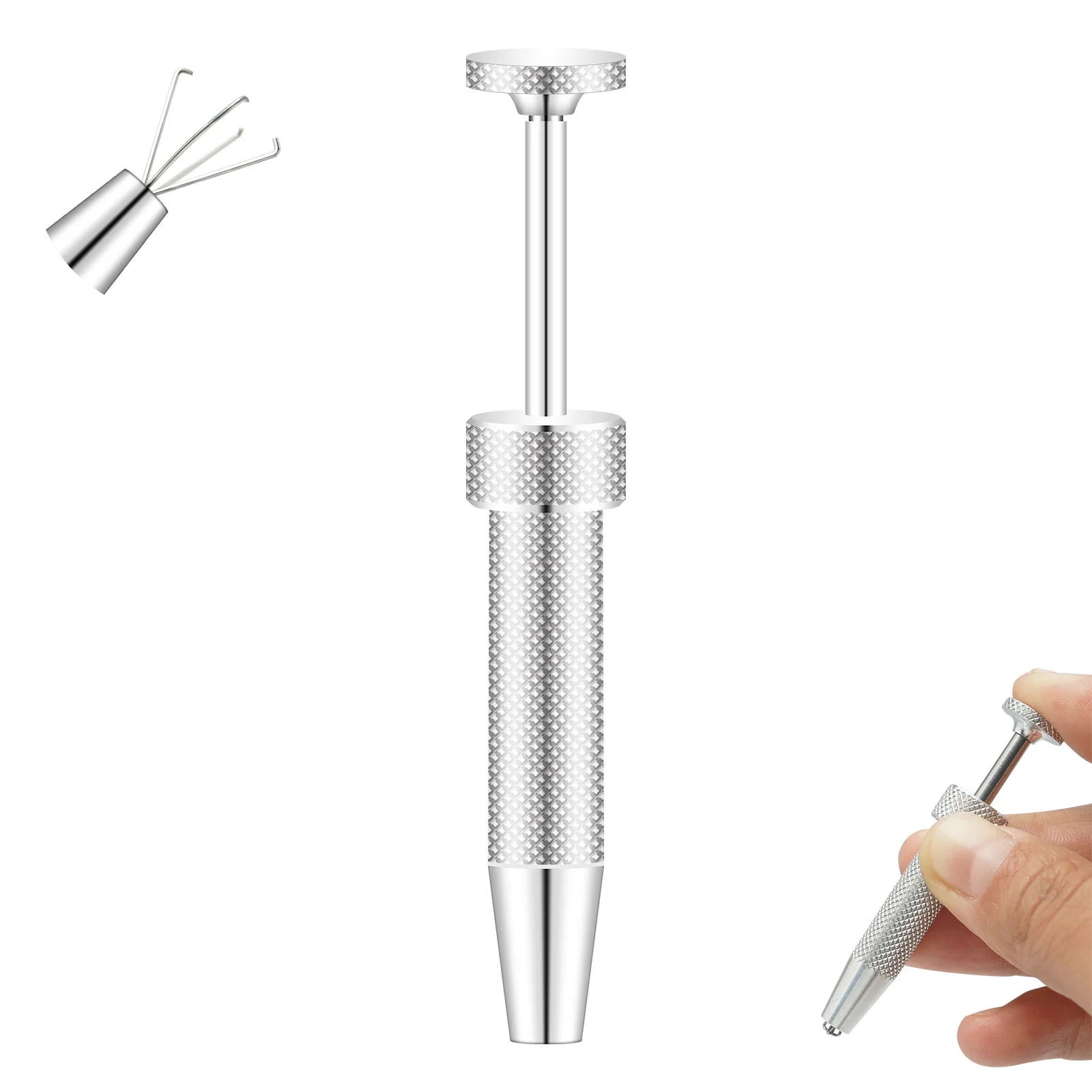 1PC Stainless Steel Piercing Ball Grabber Tool Pick Up Tool 4 Claw Holder Diamond Tweezers for Small Parts Horseshoe Nose Ring
1PC Stainless Steel Piercing Ball Grabber Tool Pick Up Tool 4 Claw Holder Diamond Tweezers for Small Parts Horseshoe Nose Ring