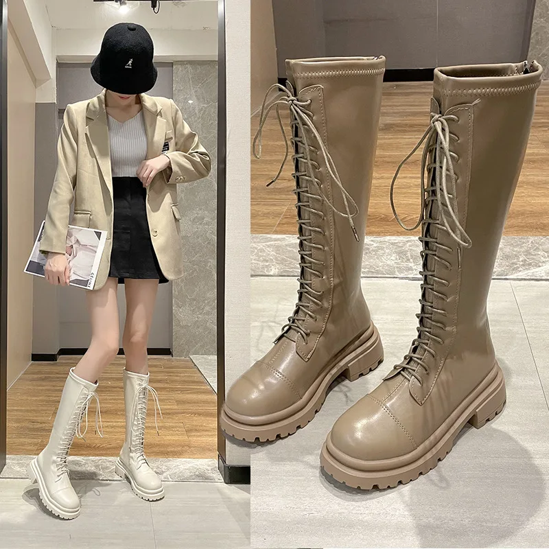 Long Boots for Women Autumn High Tube Fashion Boots Petite Thick-Soled Over-the-Knee Riding Boots
Long Boots for Women Autumn High Tube Fashion Boots Petite Thick-Soled Over-the-Knee Riding Boots