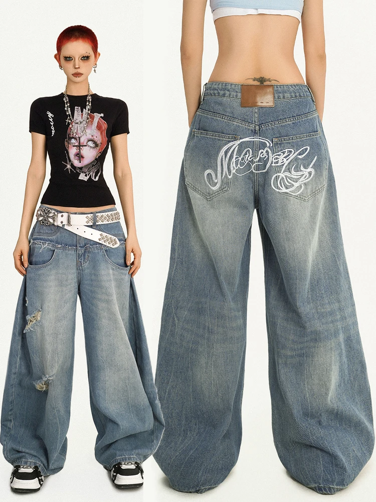 Simple High-End Feeling American Call Milk Cool Denim Jeans Wide Leg Pants Loose Floor-Length Embroidered Washed Casual High ...
Simple High-End Feeling American Call Milk Cool Denim Jeans Wide Leg Pants Loose Floor-Length Embroidered Washed Casual High ...