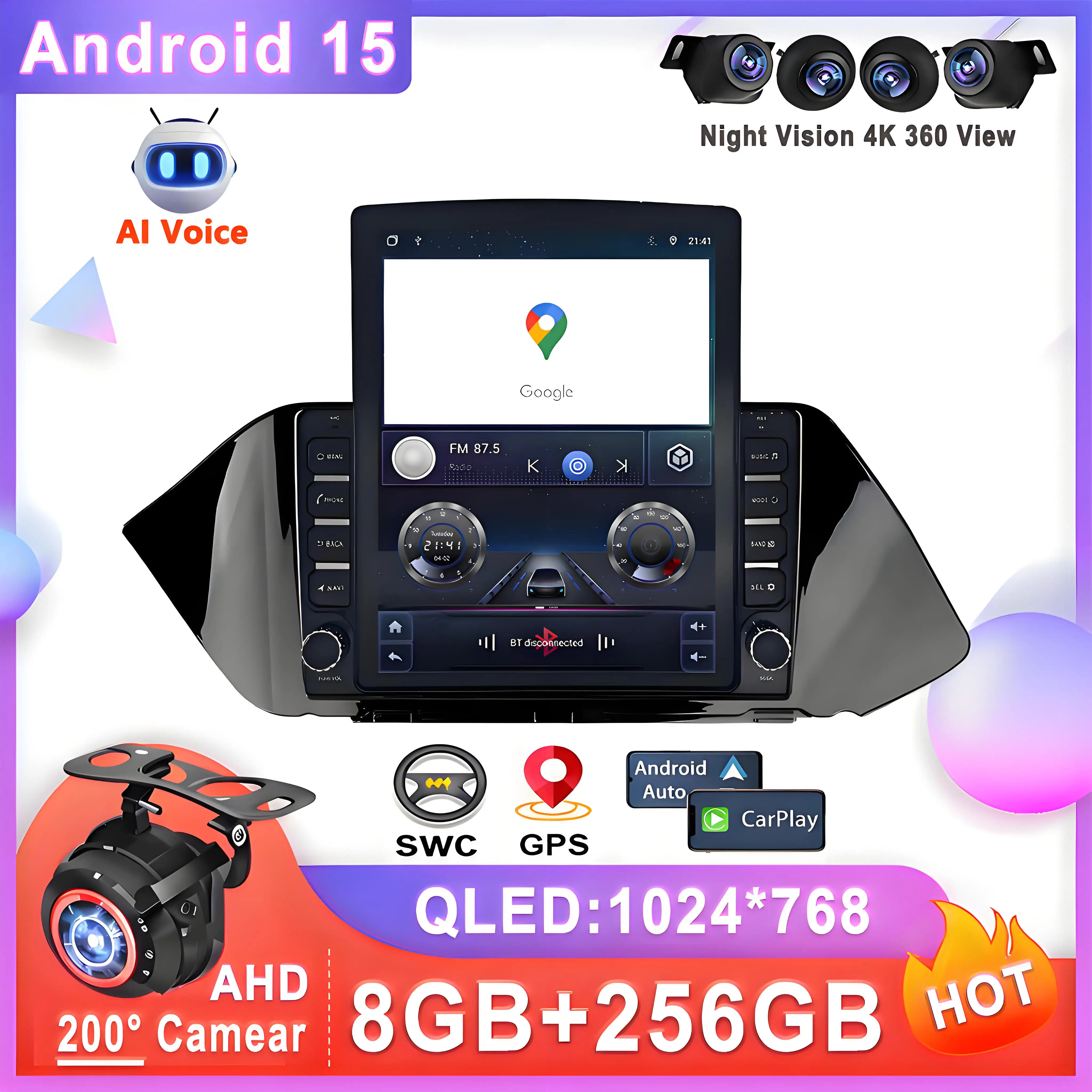 9.7 Inch For Hyundai Sonata DN8 2019 2020 Android 15 Auto Multimedia Radio GPS android Stereo Radio Multimedia Car GPS android
9.7 Inch For Hyundai Sonata DN8 2019 2020 Android 15 Auto Multimedia Radio GPS android Stereo Radio Multimedia Car GPS android