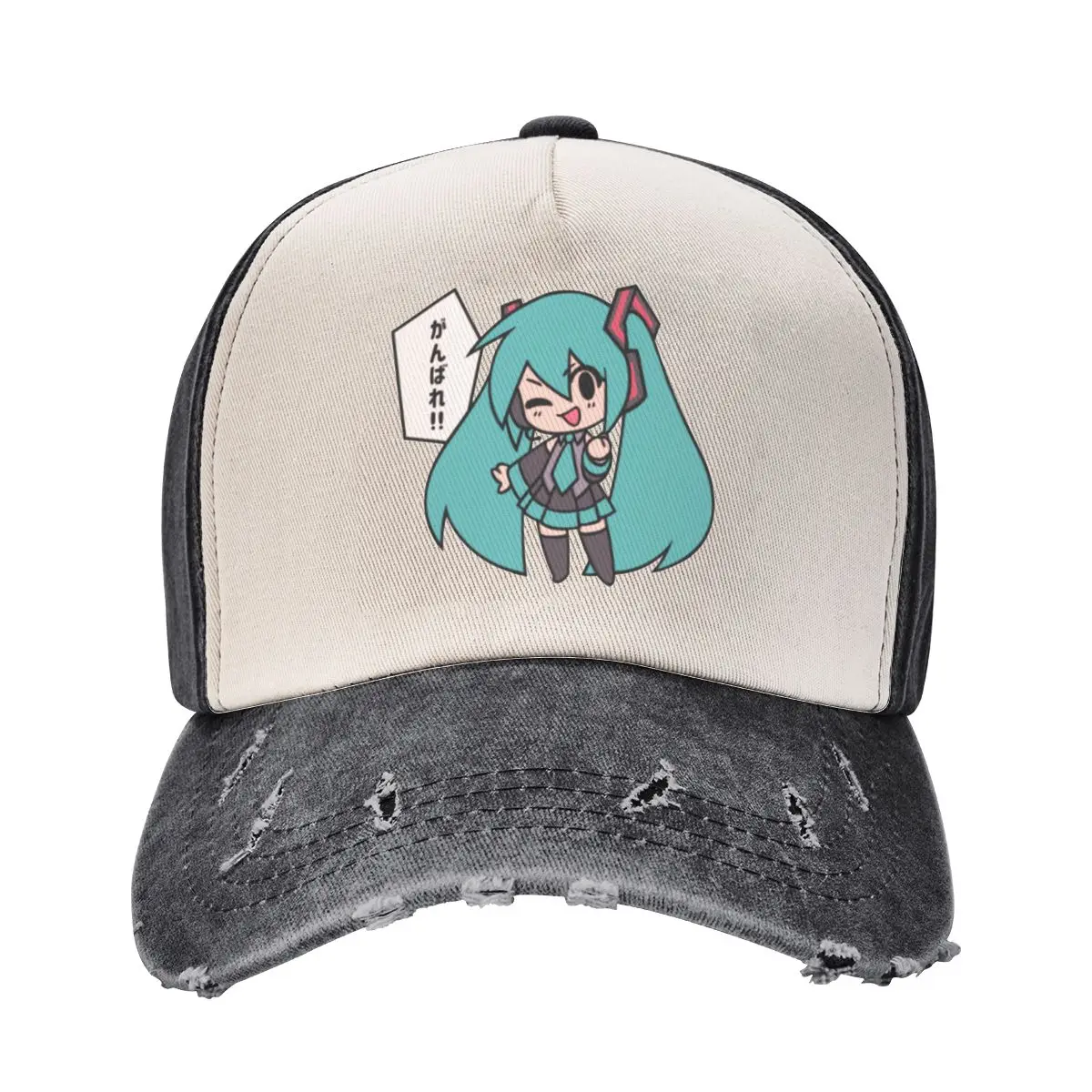 Бейсбольная кепка Miku Ganbare Ganbatte Chibi, модная шляпа Wild Ball, роскошные кепки, элегантные женские шапки, мужские 
Бейсбольная кепка Miku Ganbare Ganbatte Chibi, модная шляпа Wild Ball, роскошные кепки, элегантные женские шапки, мужские