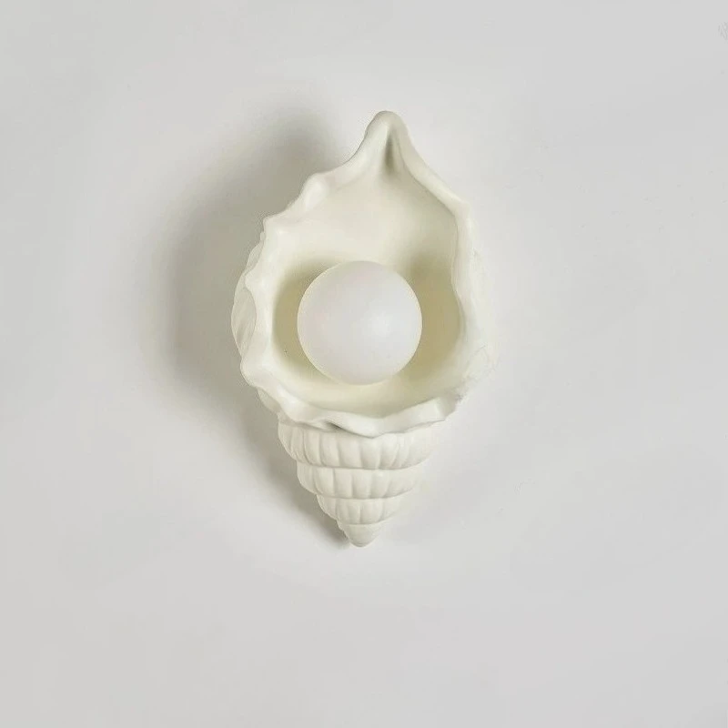 Conch Wall Lamps resin Retro White Bedroom Living Room Corridor LED Wall Lights G4 Sea Shell Bedside Lamp Indoor Decor Fixtures
Conch Wall Lamps resin Retro White Bedroom Living Room Corridor LED Wall Lights G4 Sea Shell Bedside Lamp Indoor Decor Fixtures