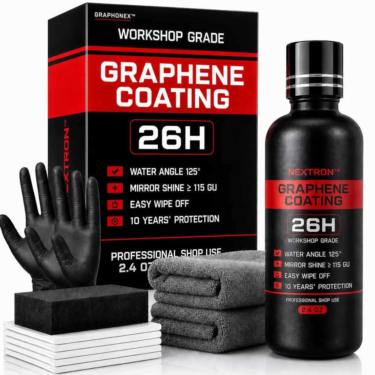 Graphene ceramic Coating 26H –with Self Healing and UV Track Technology Car Detailing Professionals 10+ Years of Protection
Graphene ceramic Coating 26H –with Self Healing and UV Track Technology Car Detailing Professionals 10+ Years of Protection
