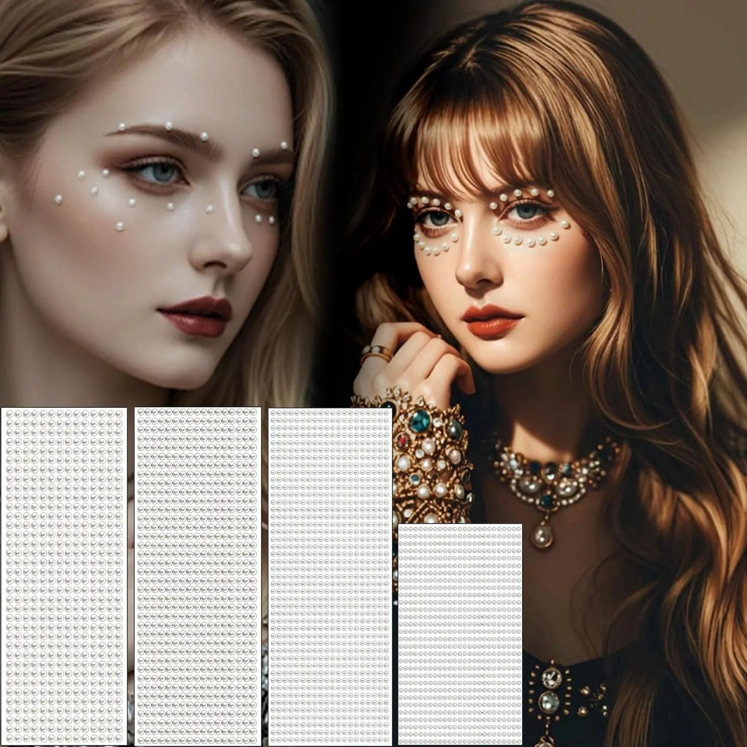 Pearl Crystal Acrylic Diamond Stickers Self Adhesive Waterproof for Makeup Face Car DIY Rhinestone Decor Non Toxic
Pearl Crystal Acrylic Diamond Stickers Self Adhesive Waterproof for Makeup Face Car DIY Rhinestone Decor Non Toxic