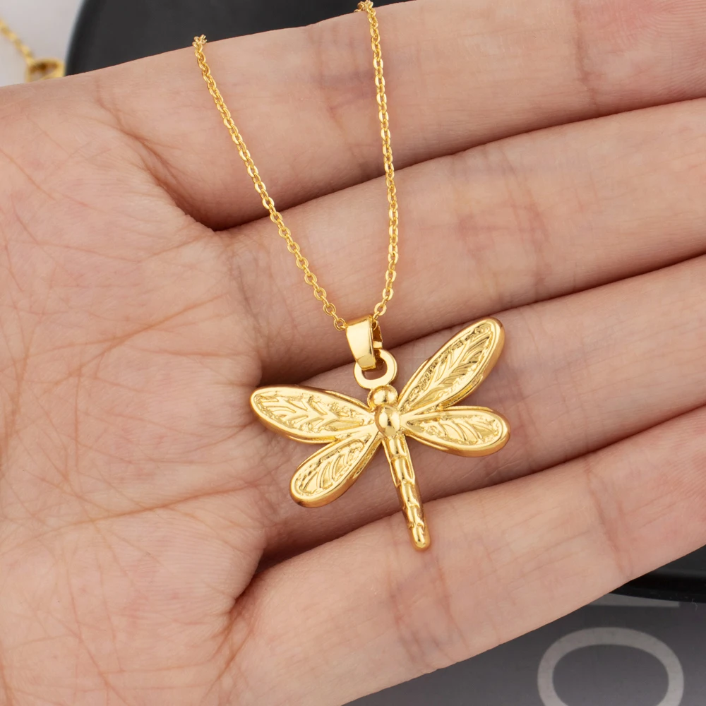 France Classic Gold Color Stainless Steel Necklace For Women Nigeria Dragonfly Whale Pendant Jewelry Gift For Party Graduate
France Classic Gold Color Stainless Steel Necklace For Women Nigeria Dragonfly Whale Pendant Jewelry Gift For Party Graduate