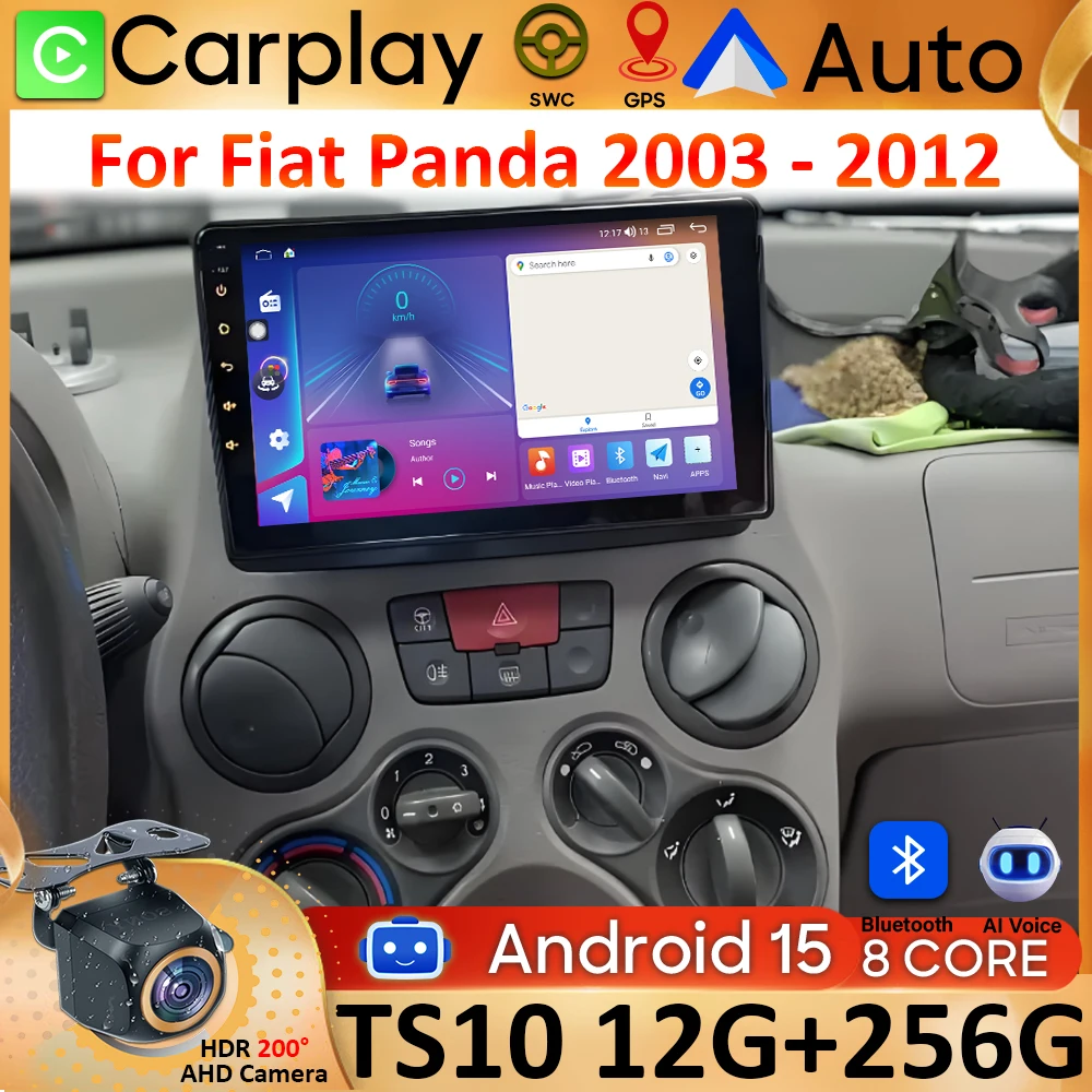 Android 15 Carplay For Fiat Panda 2003 2004 2005 2006 - 2012 GPS Navigation Video Car Radio Car Monitor Display No 2din Screen
Android 15 Carplay For Fiat Panda 2003 2004 2005 2006 - 2012 GPS Navigation Video Car Radio Car Monitor Display No 2din Screen