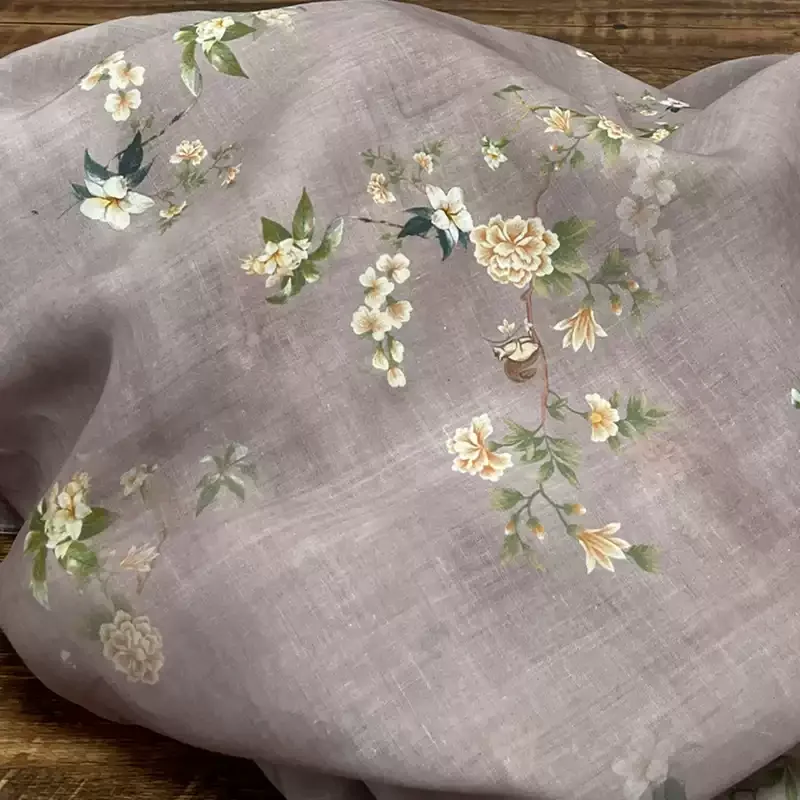 100% ramie printed fabric used for making shirts, dresses, and DIY sewing fabrics
100% ramie printed fabric used for making shirts, dresses, and DIY sewing fabrics
