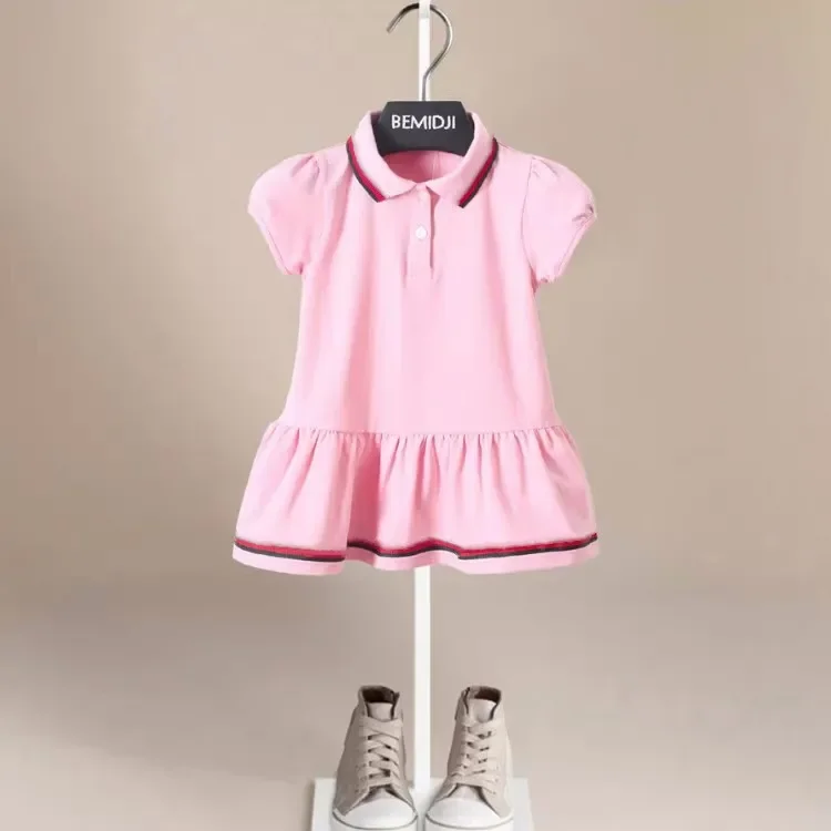 Summer Polo Sport Dress Baby Girls Pink White Cotton Soft and Comfort Clothes Lovely Casual Wear for Kids 1-7 Year
Summer Polo Sport Dress Baby Girls Pink White Cotton Soft and Comfort Clothes Lovely Casual Wear for Kids 1-7 Year