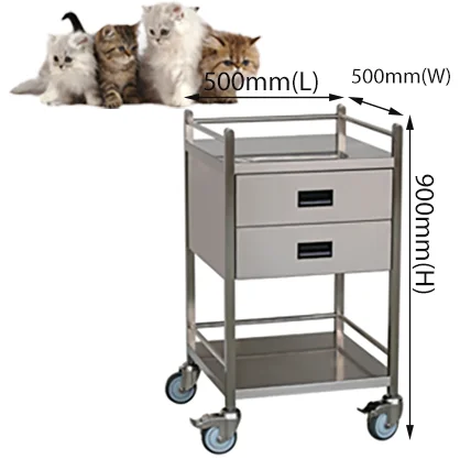 Aeolus Animal Deluxe Мобильная тележка для инструментов с шкафом Pet, ветеринарный инструмент SS, тележка для инструментов 500 мм, 2 ящика с рельсами
Aeolus Animal Deluxe Мобильная тележка для инструментов с шкафом Pet, ветеринарный инструмент SS, тележка для инструментов 500 мм, 2 ящика с рельсами