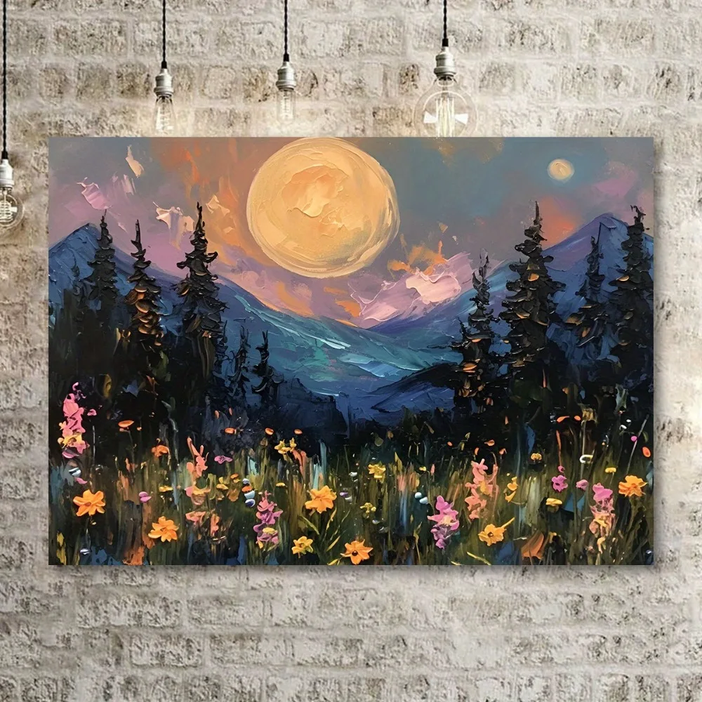 1.5 inch thick wood pine frame, interior artwork mural, home decorative art, sunset forest canvas artwork
1.5 inch thick wood pine frame, interior artwork mural, home decorative art, sunset forest canvas artwork