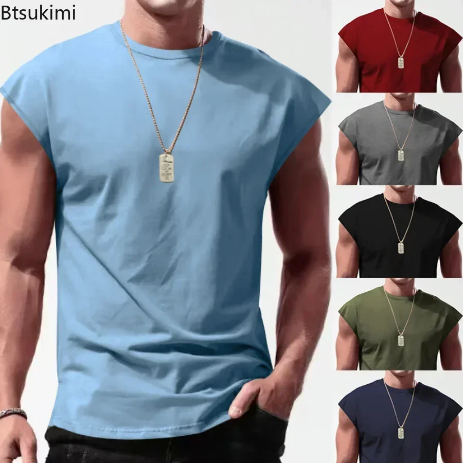 New 2025 Men's Gym Bodybuilding Slim Shirt Sleeveless Cotton Casual T Shirt Top Men Summer Fashion Fitness Quality Tank Top Male
New 2025 Men's Gym Bodybuilding Slim Shirt Sleeveless Cotton Casual T Shirt Top Men Summer Fashion Fitness Quality Tank Top Male
