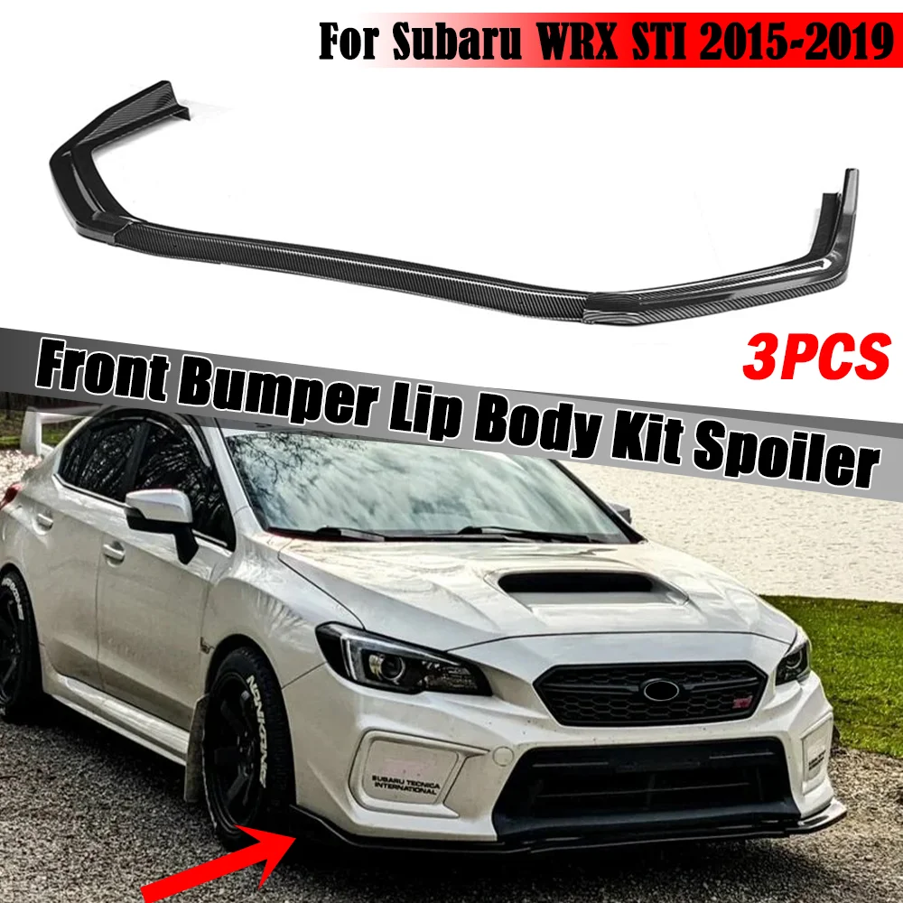 3PCS Car Front Bumper Splitter Lip Diffuser Spoiler Protector Cover Guard Deflector Lips For Subaru WRX STI 2015-2019
3PCS Car Front Bumper Splitter Lip Diffuser Spoiler Protector Cover Guard Deflector Lips For Subaru WRX STI 2015-2019