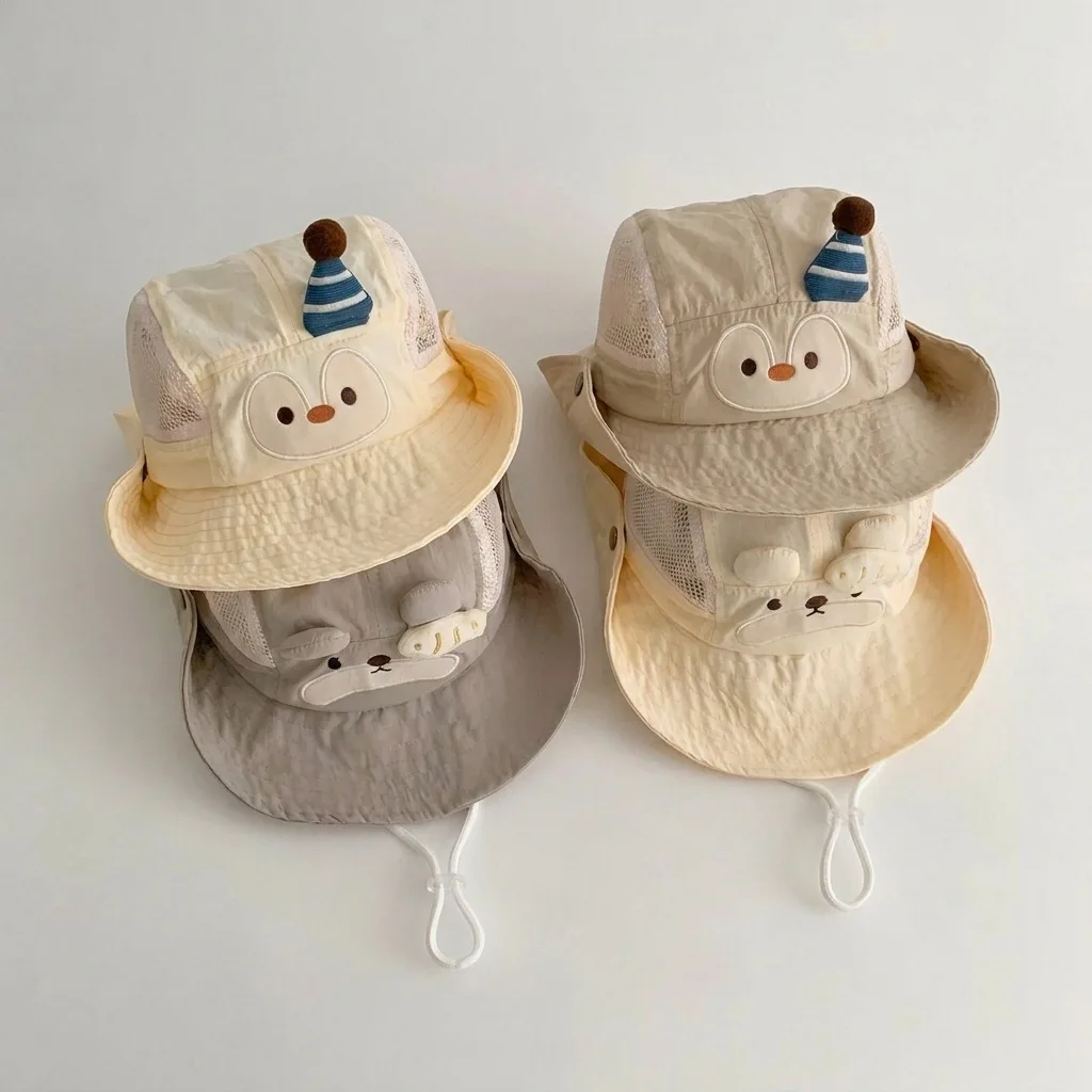 2026 Summer Kids Fisherman Hat 1.5-4T Cartoon Penguin Girls Sun Hat Thin Breathable Boys Cap Children Hat
2026 Summer Kids Fisherman Hat 1.5-4T Cartoon Penguin Girls Sun Hat Thin Breathable Boys Cap Children Hat