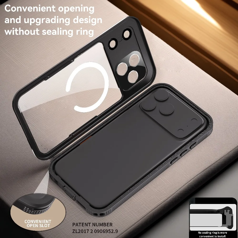 Hot sales IP68 Waterproof Case for iPhone 17 Pro Max 5G 2025 Magsafe Cover Sealed Pouch Hard Funda iPhone 17 Air Cover
Hot sales IP68 Waterproof Case for iPhone 17 Pro Max 5G 2025 Magsafe Cover Sealed Pouch Hard Funda iPhone 17 Air Cover