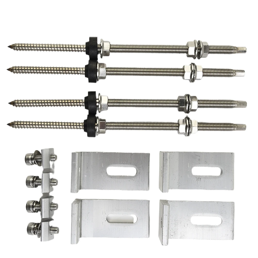 4Set Stainless Steel Solar Mounting Hanger Bolts Photovoltaic Solar Panel Roof Mounting Screws M10 Solar Panel Accessories
4Set Stainless Steel Solar Mounting Hanger Bolts Photovoltaic Solar Panel Roof Mounting Screws M10 Solar Panel Accessories