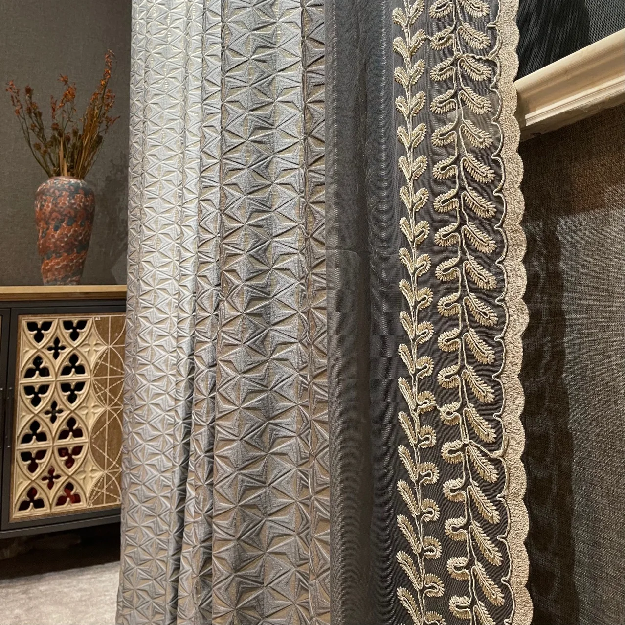Curtains for Living Dining Room Bedroom Grey Embossed New Popular Luxury Fashion Simple High Shading Windows Door Kitchen
Curtains for Living Dining Room Bedroom Grey Embossed New Popular Luxury Fashion Simple High Shading Windows Door Kitchen