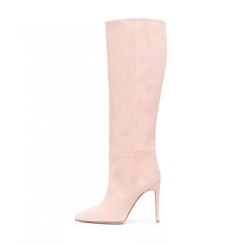 Arden Furtado 2024 Autumn Suede Thin heels Knee high boots Pointed toe pull-on Super high heel Modern boots Simple style boots
Arden Furtado 2024 Autumn Suede Thin heels Knee high boots Pointed toe pull-on Super high heel Modern boots Simple style boots