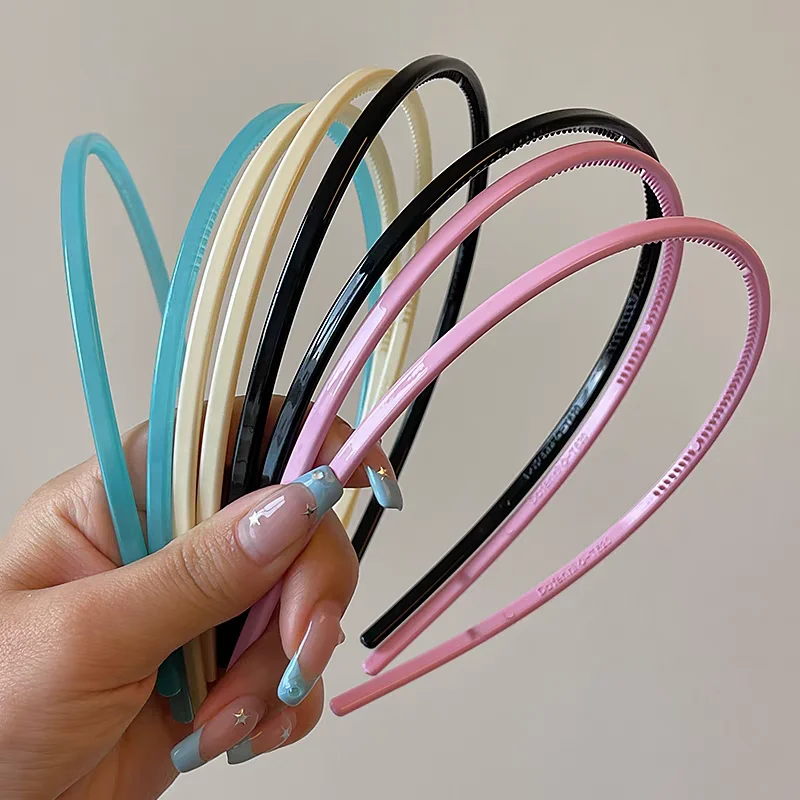 2pc Cute Plastic Extremely Fine Hairband for Women Girls Can Be Weared Double on Head Anti-skid Hair Bands Hair Accessorie
2pc Cute Plastic Extremely Fine Hairband for Women Girls Can Be Weared Double on Head Anti-skid Hair Bands Hair Accessorie