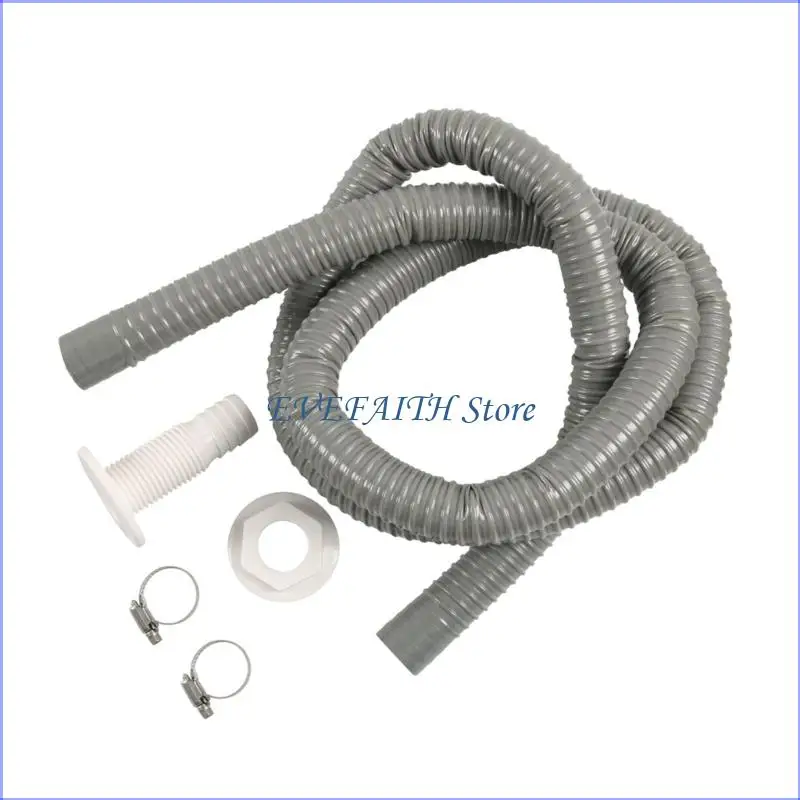 124B Marine ABS Plastic Drain Outlet Assembly With 29mm Clamp And 6 Foot Corrugated Hose
124B Marine ABS Plastic Drain Outlet Assembly With 29mm Clamp And 6 Foot Corrugated Hose