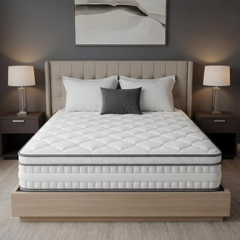 King Size Mattress, 12 Inch Mattress in a Box Memory Foam amp Pocket Coils Springs,Motion Isolation Design,Relieve Pressure wit
King Size Mattress, 12 Inch Mattress in a Box Memory Foam amp Pocket Coils Springs,Motion Isolation Design,Relieve Pressure wit