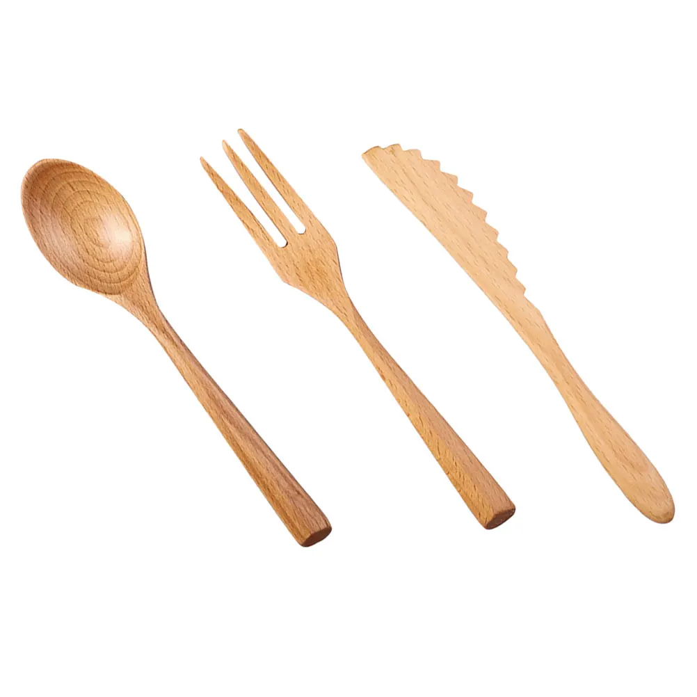3 Pcs Tableware Set Lightweight Portable Eco Friendly Dinnerware Spoons Forks Wooden Cutlery Knives Cutlery Kit
3 Pcs Tableware Set Lightweight Portable Eco Friendly Dinnerware Spoons Forks Wooden Cutlery Knives Cutlery Kit