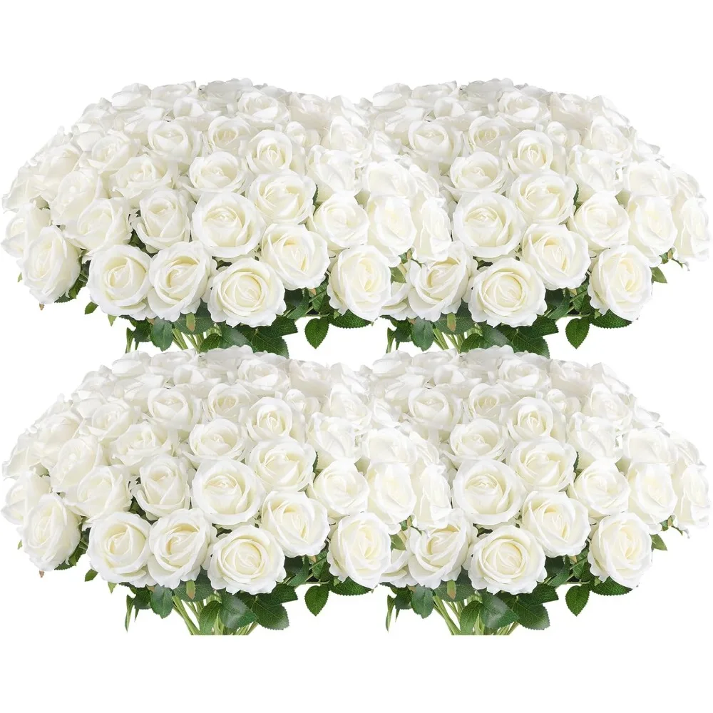 Fake Silk White Roses Realistic Roses for Wedding Centerpieces Flower Arrangement Home Decor, Artificial Flowers
Fake Silk White Roses Realistic Roses for Wedding Centerpieces Flower Arrangement Home Decor, Artificial Flowers