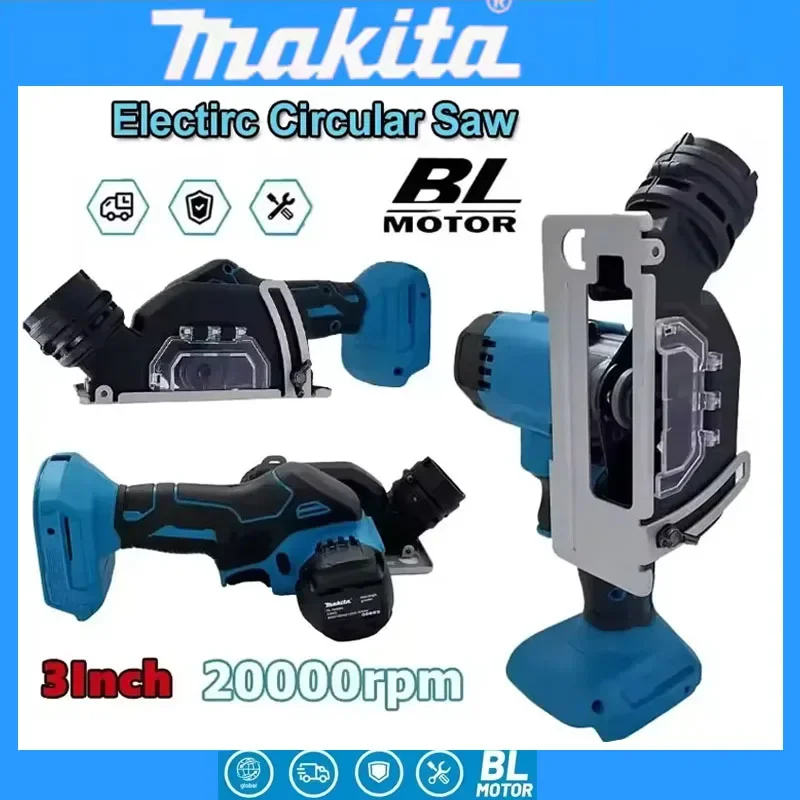 Makita Cordless Circular Saw 3 Inch Handheld Angle Grinder Rechargeable Cut Off Tool for Cutting Metal Wood Tile Marble
Makita Cordless Circular Saw 3 Inch Handheld Angle Grinder Rechargeable Cut Off Tool for Cutting Metal Wood Tile Marble