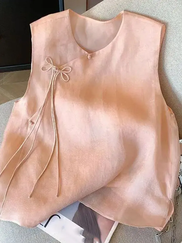 Temperament Sleeveless Shirt Organza Vest Blusas Mujer Summer Camisas Fashion Shirts & Blouses
Temperament Sleeveless Shirt Organza Vest Blusas Mujer Summer Camisas Fashion Shirts & Blouses