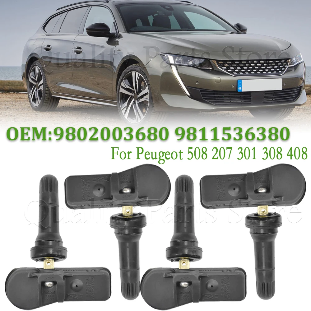 For Peugeot 508 207 301 308 408 For Citroen DS4 DS5 C4 C5 Tire Pressure Monitor TPMS Sensors Replacement 9802003680 9811536380
For Peugeot 508 207 301 308 408 For Citroen DS4 DS5 C4 C5 Tire Pressure Monitor TPMS Sensors Replacement 9802003680 9811536380