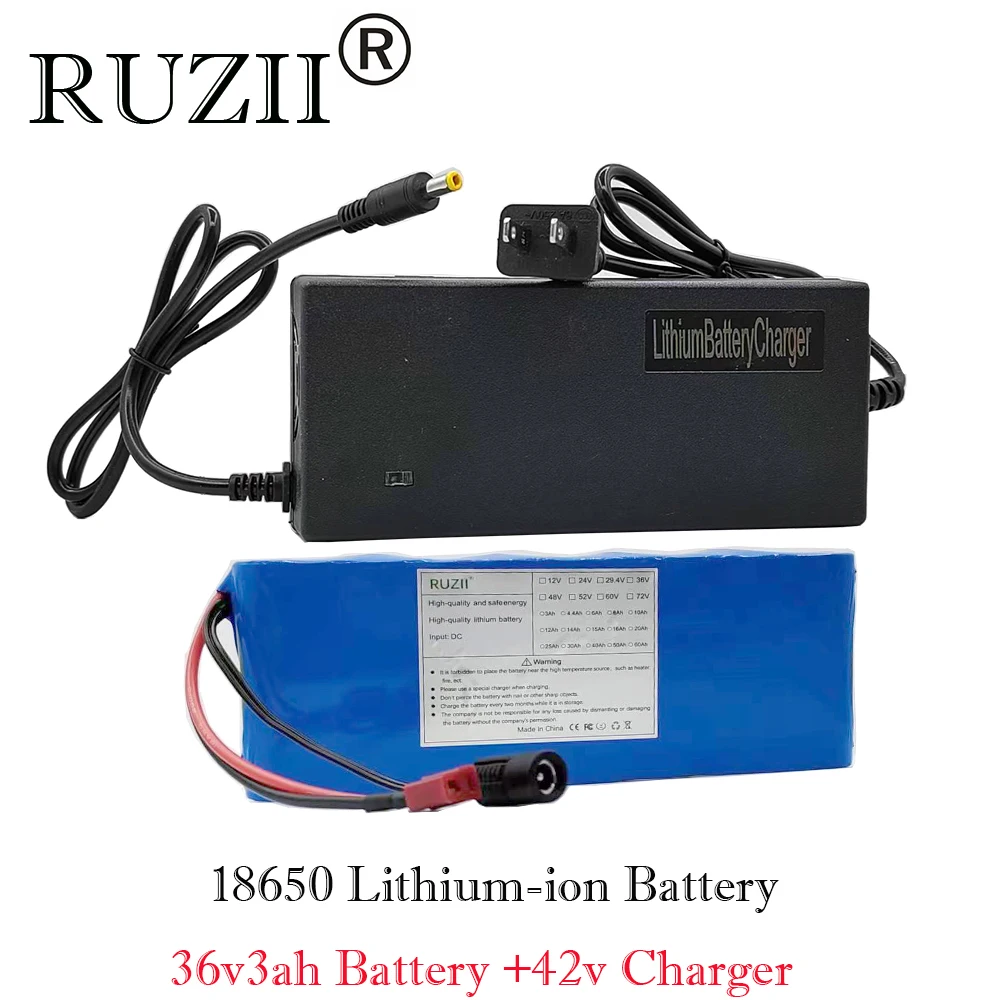 36V10S1P 3Ah Battery Pack Car Bicycle Scooter15A BMS 3000mah Cell 350W 500W Free Mail Delivery Send 42v2A Charger
36V10S1P 3Ah Battery Pack Car Bicycle Scooter15A BMS 3000mah Cell 350W 500W Free Mail Delivery Send 42v2A Charger