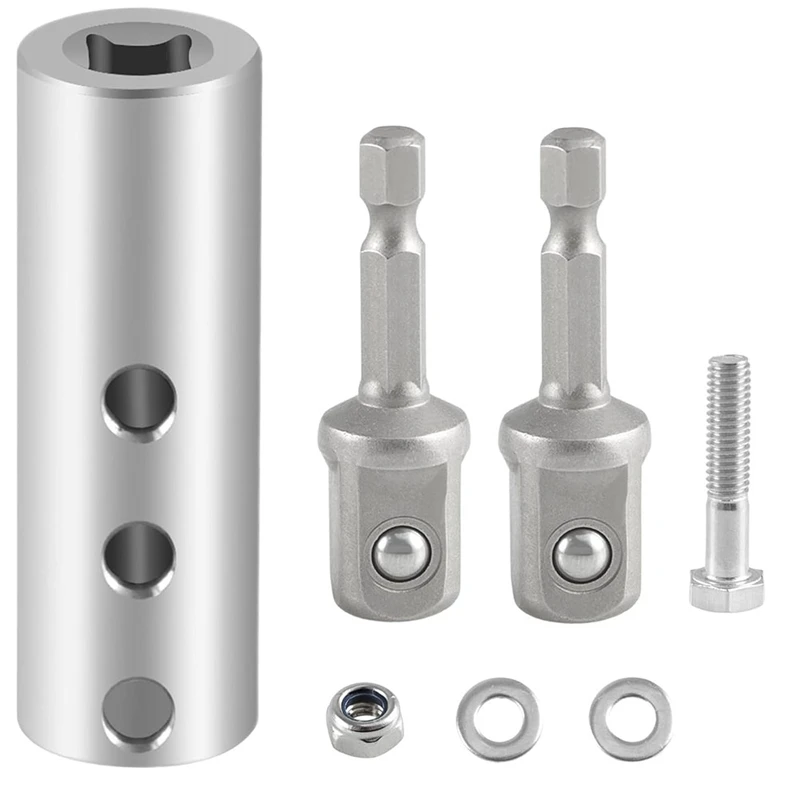 Stainless Steel Trailer Jack Electric Drill Adapter With 2Pc 1/2Inch Socket Adapter Bit Compatible With Jack Drive Shaft
Stainless Steel Trailer Jack Electric Drill Adapter With 2Pc 1/2Inch Socket Adapter Bit Compatible With Jack Drive Shaft