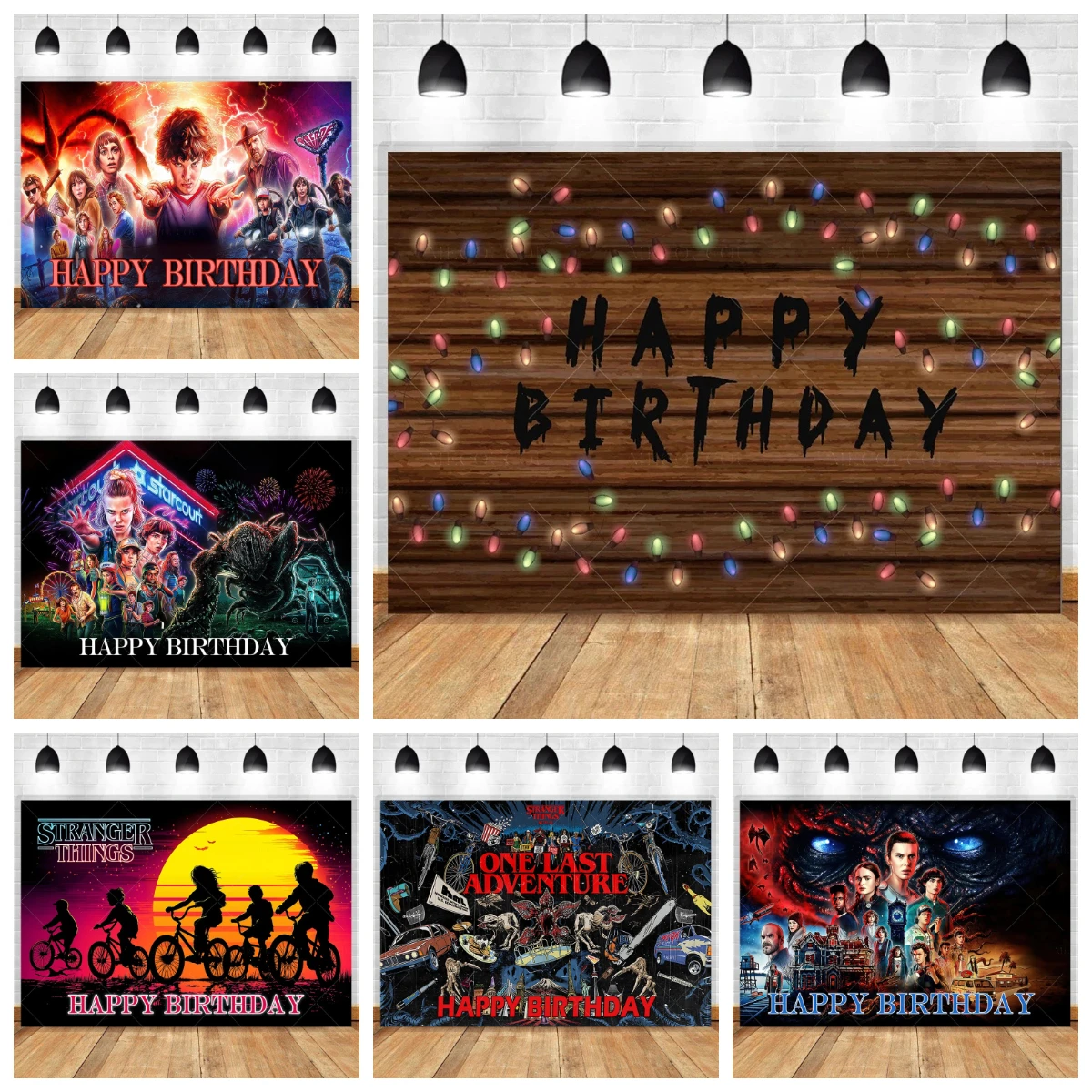 Stranger Things Birthday Theme Banner Customized Decoration Wall Poster Kids Baby Birthday Party Gift Photography Background
Stranger Things Birthday Theme Banner Customized Decoration Wall Poster Kids Baby Birthday Party Gift Photography Background