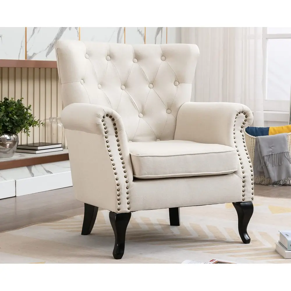 Комплект из 2-х кресел в стиле Mid-Century Modern, льняное кресло с обитой тканью спинкой и деревянными ножками, мягкое кресло-шезлонг, одноместный диван
Комплект из 2-х кресел в стиле Mid-Century Modern, льняное кресло с обитой тканью спинкой и деревянными ножками, мягкое кресло-шезлонг, одноместный диван