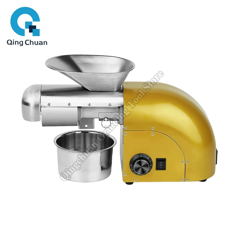 Oil Presser 220v 110v Household Commercial Electric Peanut Sesame Olives Soybean Oil Press Stainless Steel Oil Press Machine
Oil Presser 220v 110v Household Commercial Electric Peanut Sesame Olives Soybean Oil Press Stainless Steel Oil Press Machine