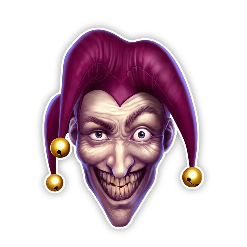 CK21190# Scary Joker Sticker for Car Truck Van Laptop Book Fridge Guitar Motorcycle Helmet Tool-Box Door PC Boat Jocker
CK21190# Scary Joker Sticker for Car Truck Van Laptop Book Fridge Guitar Motorcycle Helmet Tool-Box Door PC Boat Jocker