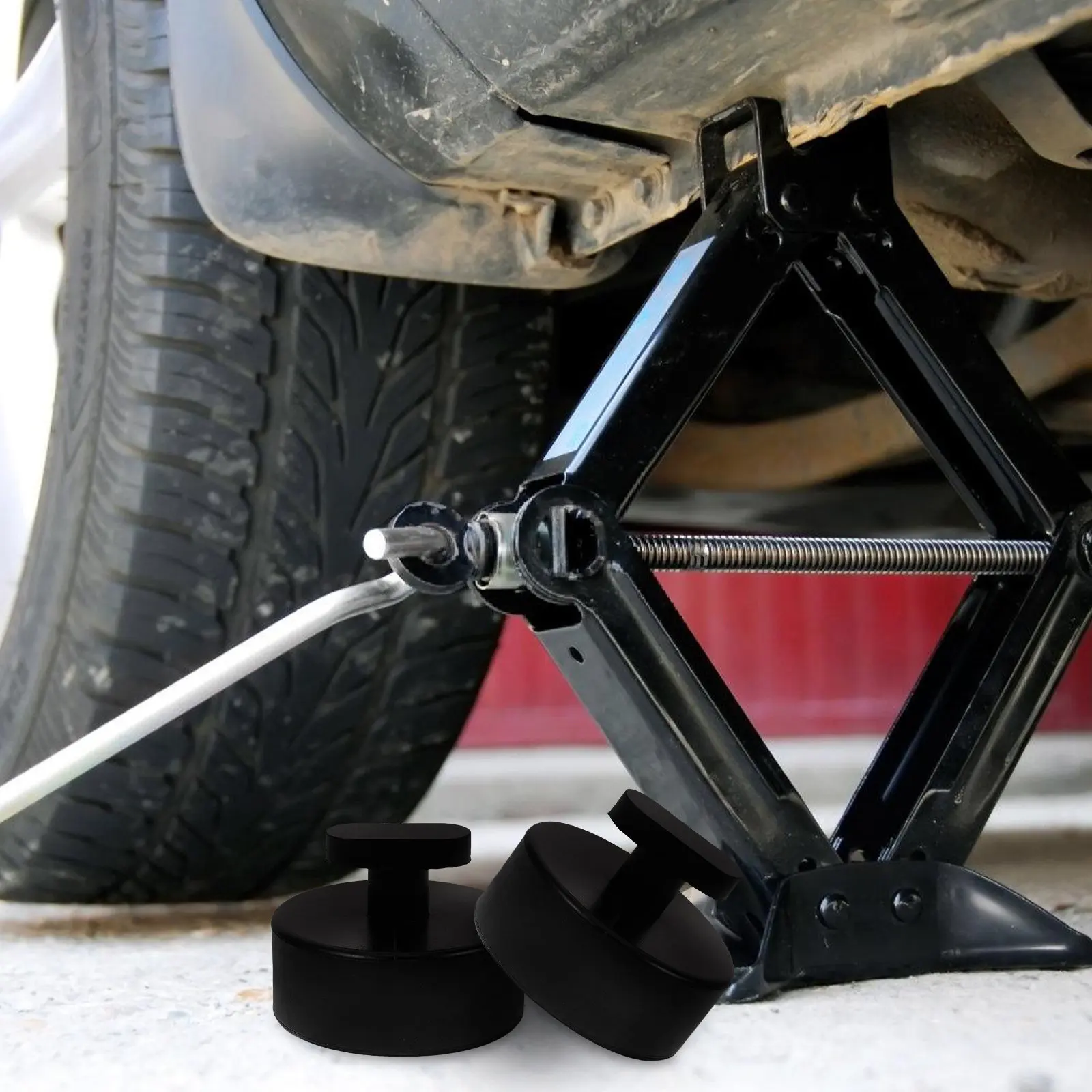 4Pcs Rubber Jack Pads Protective Rail Cushions Floor Jack Stand Pads Stable Non-Deform Vehicle Lift Vehicle Lifts
4Pcs Rubber Jack Pads Protective Rail Cushions Floor Jack Stand Pads Stable Non-Deform Vehicle Lift Vehicle Lifts