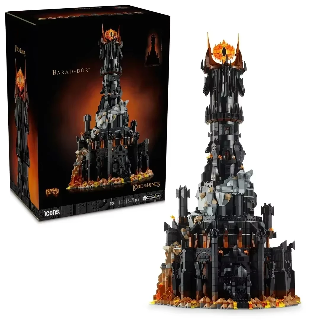 Новинка 2025 года, набор строительных блоков Barad-dûr Black Tower — 5471 шт., комплект темной модели, кирпичи, креативная игрушка MOC для мальчиков и взрослых, декоративные подарки
Новинка 2025 года, набор строительных блоков Barad-dûr Black Tower — 5471 шт., комплект темной модели, кирпичи, креативная игрушка MOC для мальчиков и взрослых, декоративные подарки