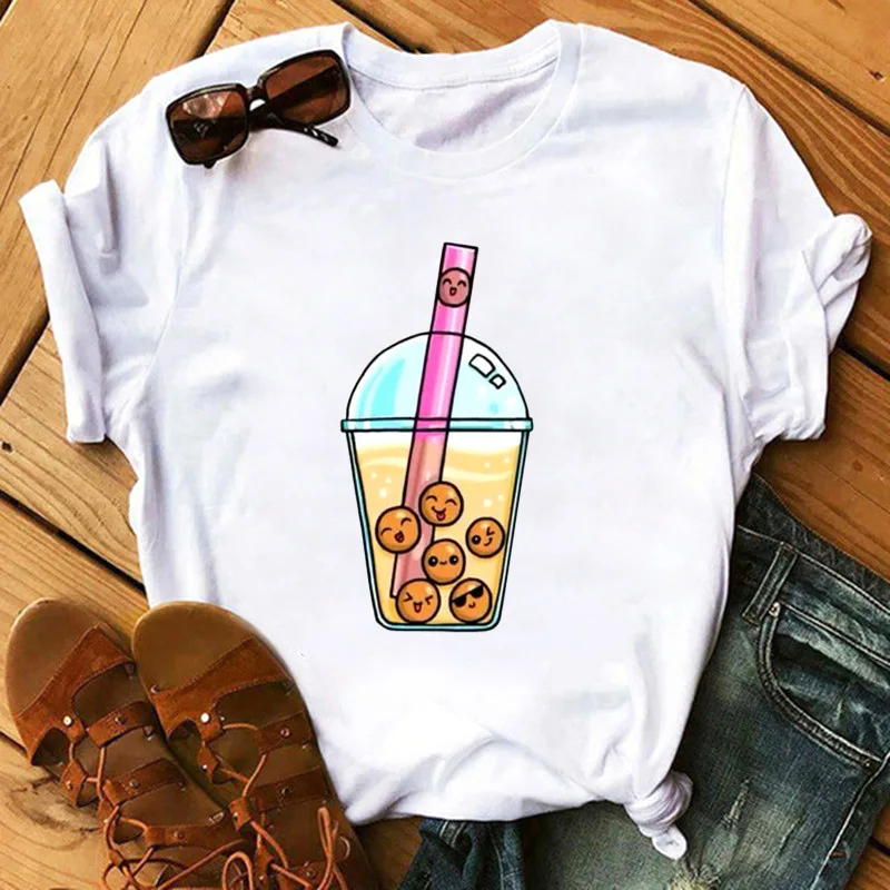 New Super Popular Bubble Milk Tea Printed Couple Casual T-shirt Base Layer, Student Versatile Top Harajuku Graphic T Shirts
New Super Popular Bubble Milk Tea Printed Couple Casual T-shirt Base Layer, Student Versatile Top Harajuku Graphic T Shirts