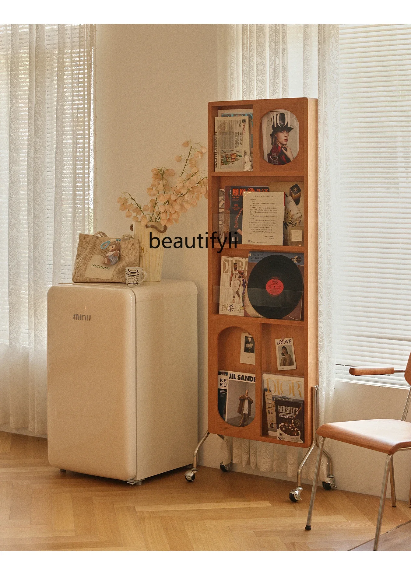 Solid wood mobile magazine rack cherry wood full-length mirror rotatable floor hidden fitting mirror4567
Solid wood mobile magazine rack cherry wood full-length mirror rotatable floor hidden fitting mirror4567