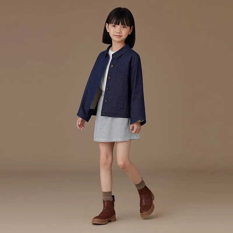 Childern Clothing Vintage Jacket Unisex Spring/Autumn New Lapel Multi-pocket Blue Dyed Tooling Jacket Retro Casual Cardigan Coat
Childern Clothing Vintage Jacket Unisex Spring/Autumn New Lapel Multi-pocket Blue Dyed Tooling Jacket Retro Casual Cardigan Coat