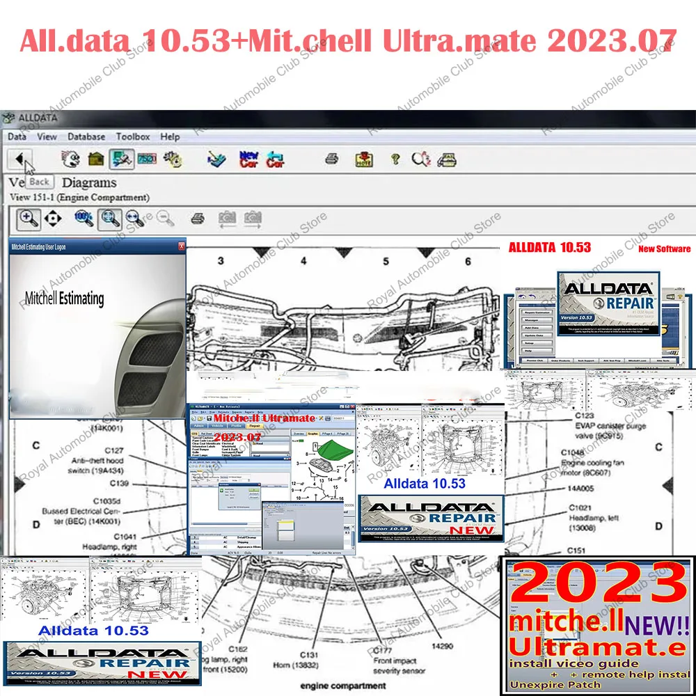 Newest Mitchel Hot AllData 10.53 Car Repair Software 2023.07 - Mitchell Ultramate Compatible with Wiring Diagrams & Auto Manuals
Newest Mitchel Hot AllData 10.53 Car Repair Software 2023.07 - Mitchell Ultramate Compatible with Wiring Diagrams & Auto Manuals