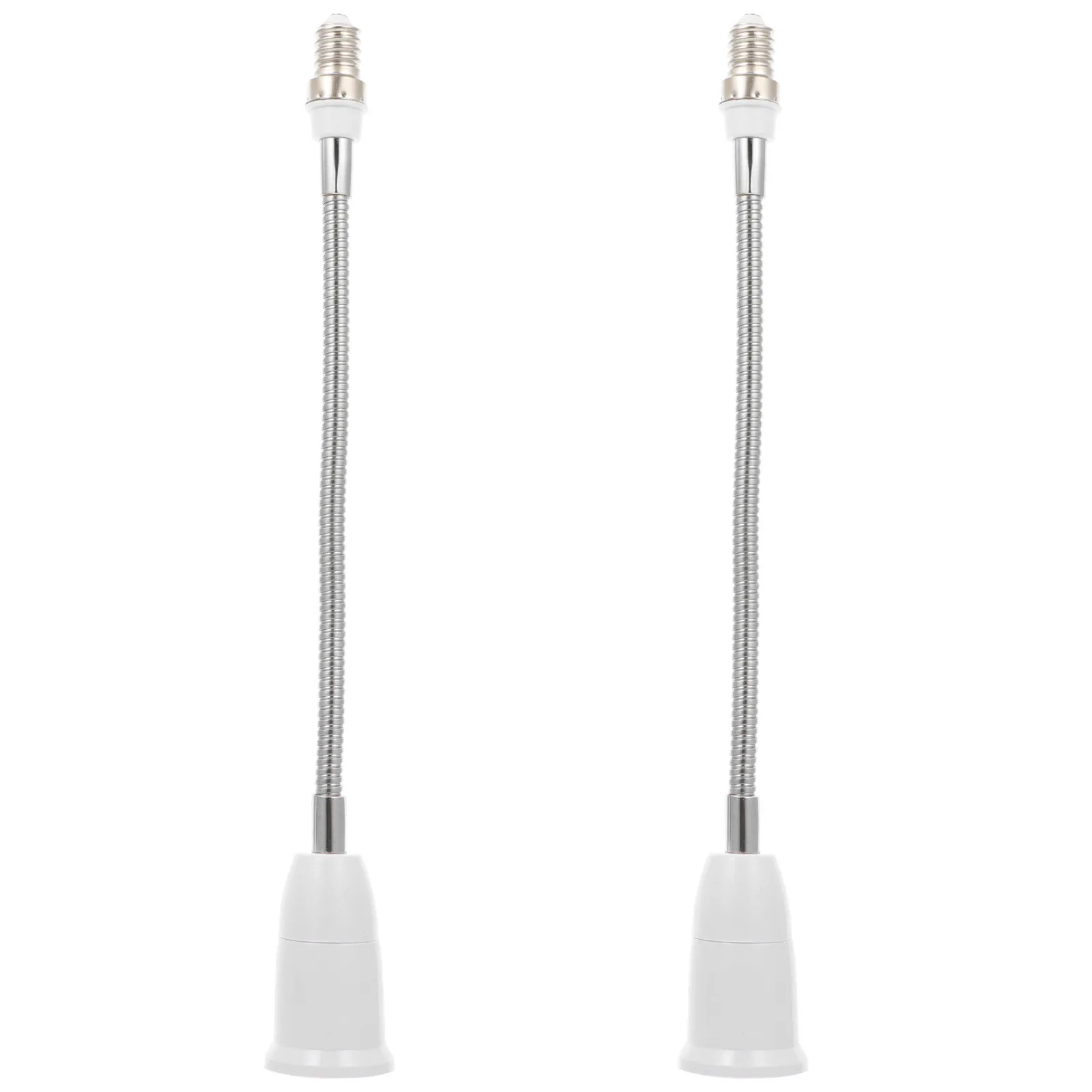 Комплект из 2 гибких удлинителей-переходников E14 на E27 для ламп, с регулируемым направлением света, простое использование
Комплект из 2 гибких удлинителей-переходников E14 на E27 для ламп, с регулируемым направлением света, простое использование