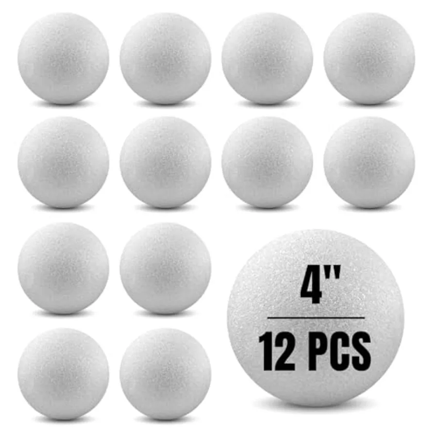 Hygloss Products Foam Balls - Craft Foam XPS for Projects Arts and Crafts 4-Inch White 12 Pieces
Hygloss Products Foam Balls - Craft Foam XPS for Projects Arts and Crafts 4-Inch White 12 Pieces